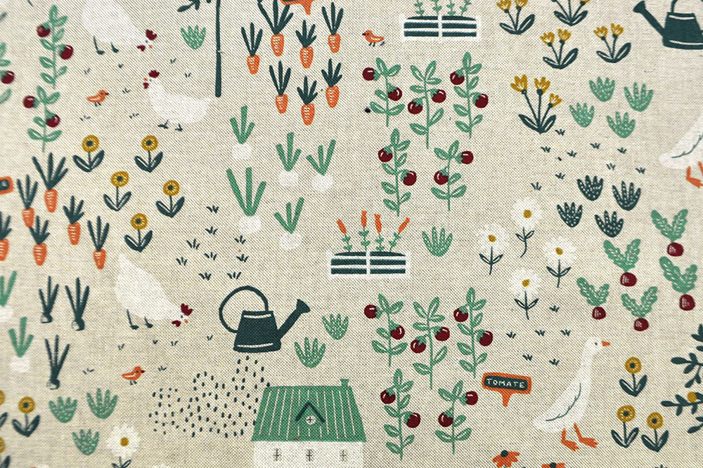 Dekostoff Leinenoptik - Fridas Garten