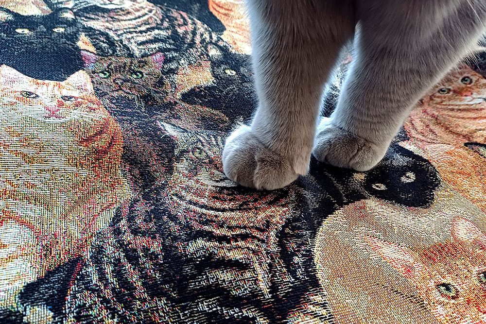 Dekostoff Gobelin - Katzen