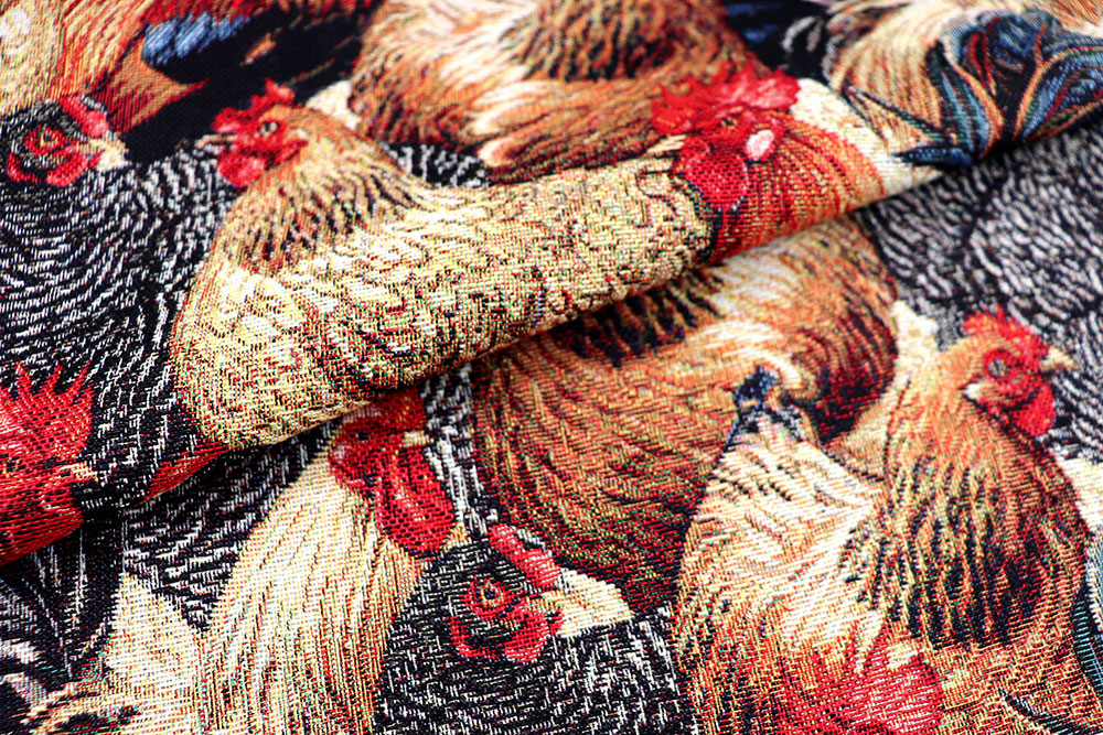 Dekostoff Gobelin - Hühner