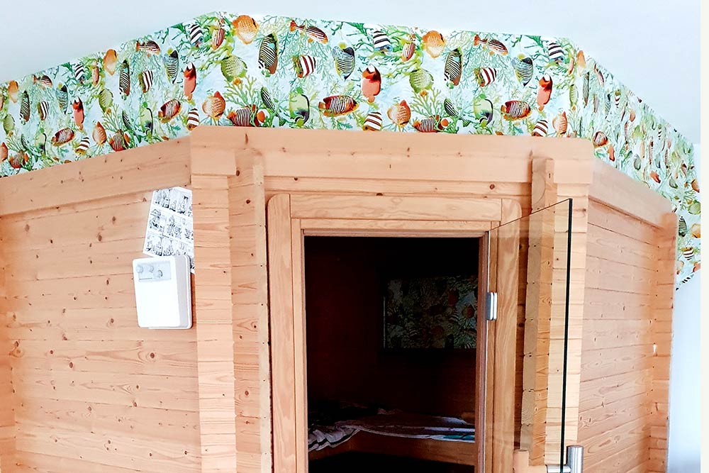 Dekostoff - Fisch im Riff - 280 cm breit