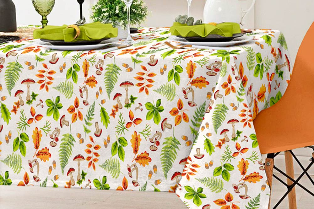 Dekostoff - Pilzsaison - 280 cm