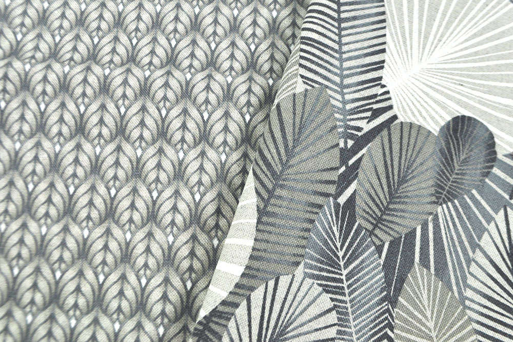 Dekostoff Leinenoptik - Nizza Grey - 280 cm