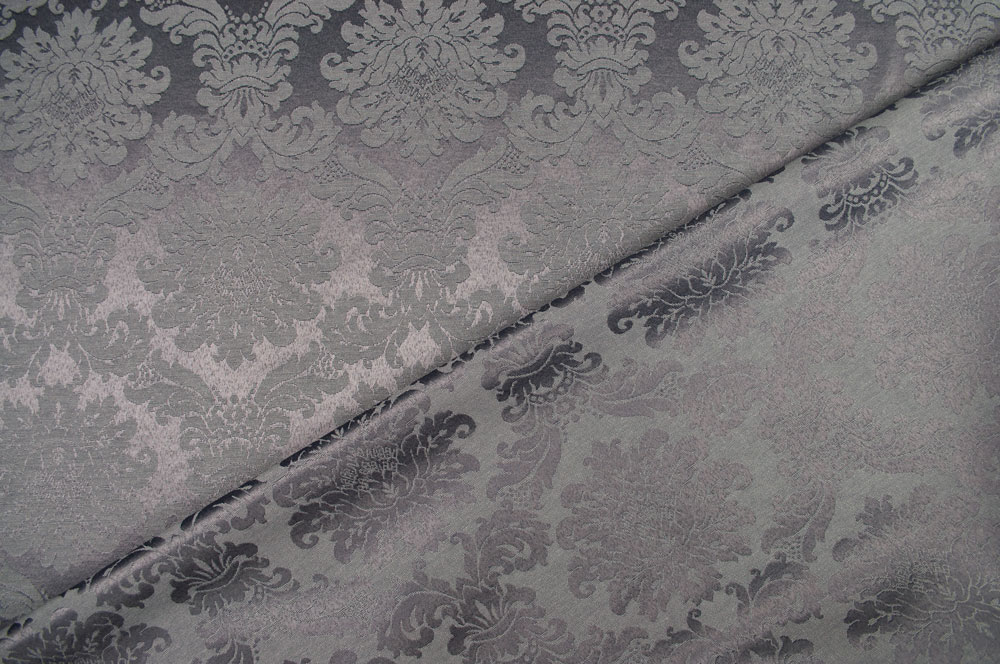 Jacquard-Dekostoff - Herzogin Victoria - Anthrazit