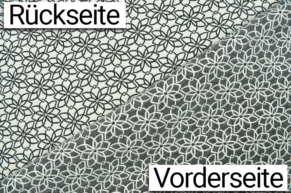 Jacquard-Dekostoff - Saint Lucia - Grau