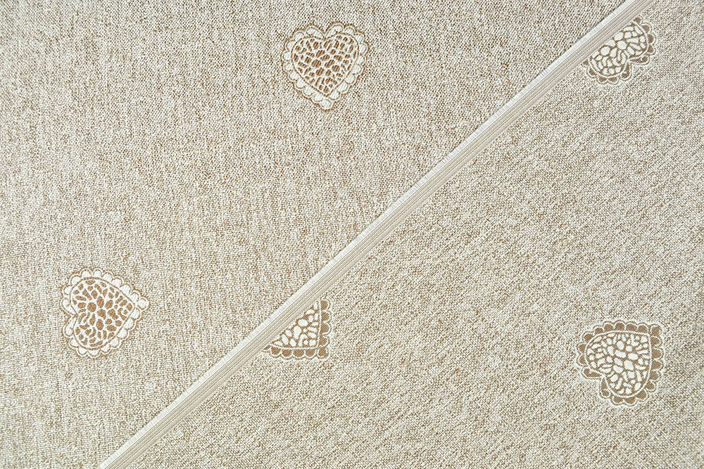 Wende-Dekostoff - Landhausglück - Beige