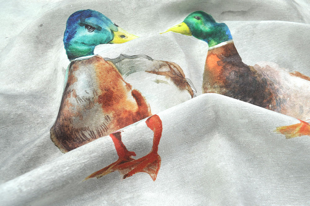 Deko-Kissenpanel - Entenpärchen