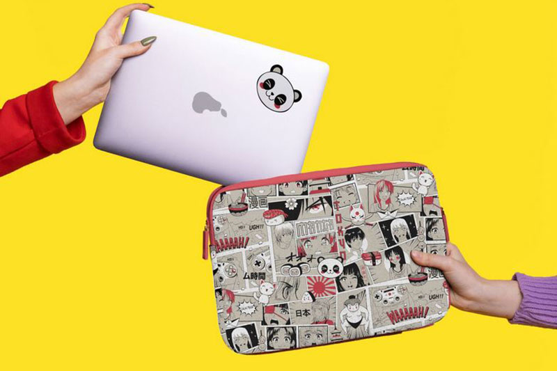 Dekostoff Leinenoptik - Manga