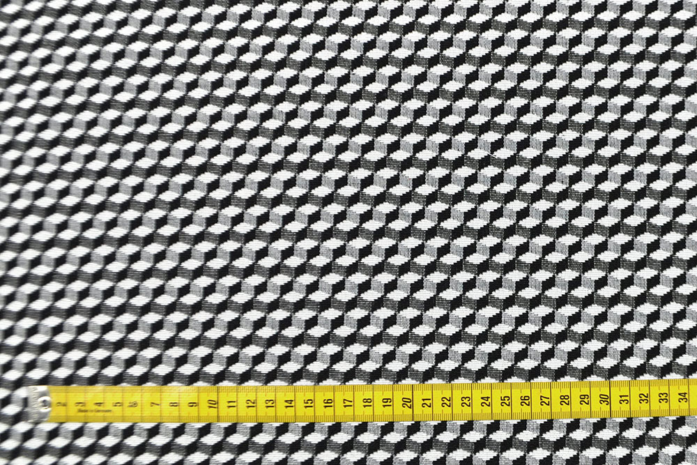 Jacquard-Dekostoff - Cube Noir