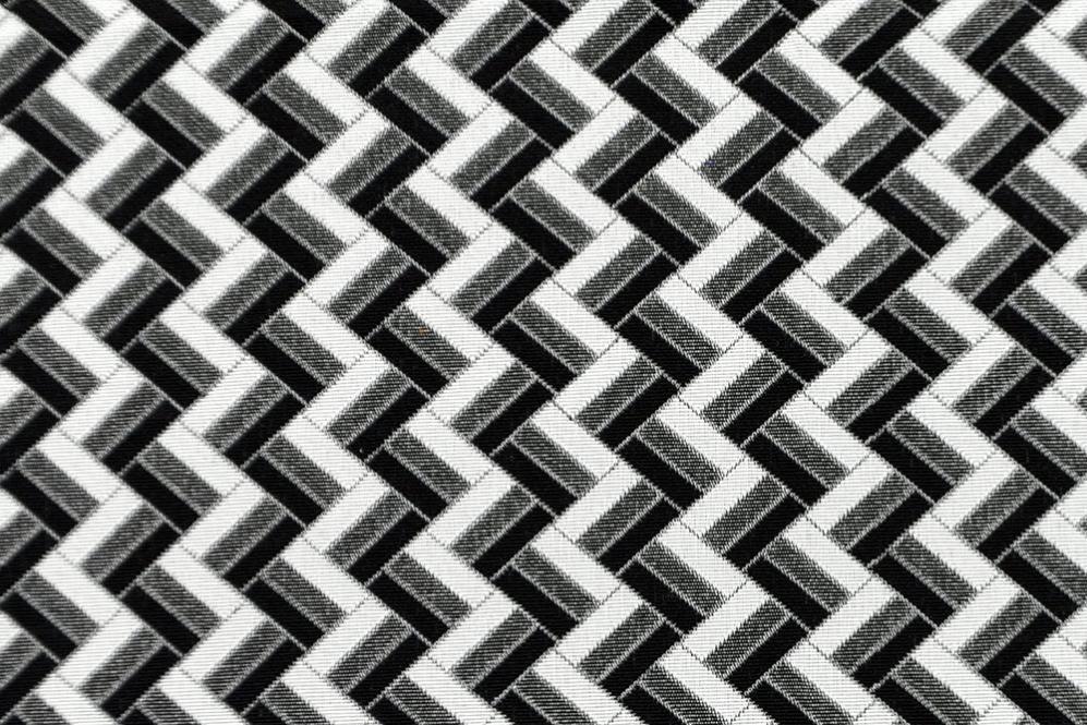 Jacquard-Dekostoff - Geo Noir