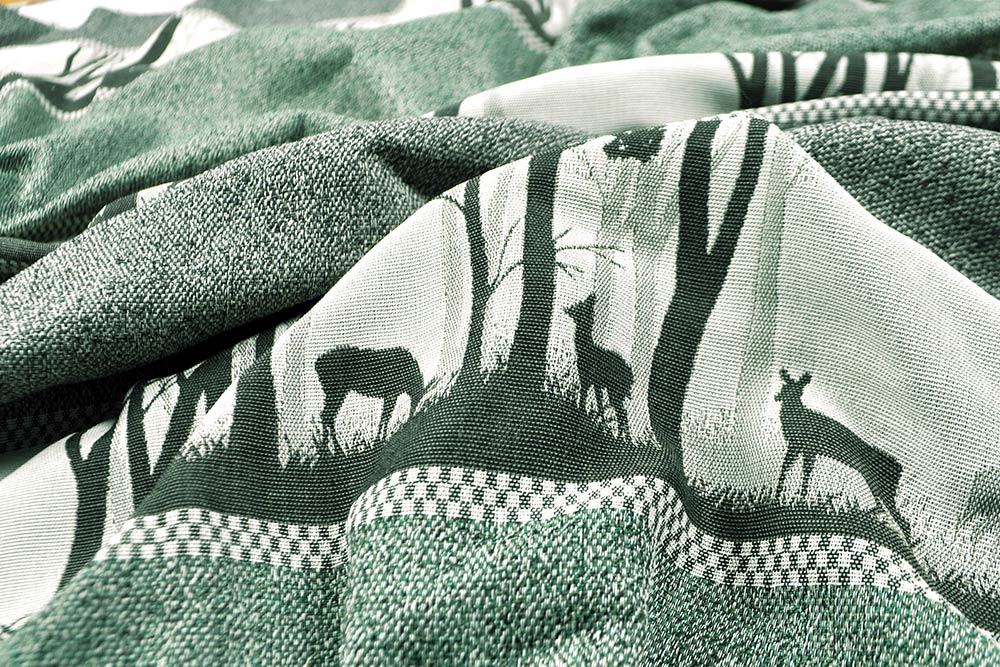 Dekostoff Jacquard - Rehwald - permanent schwer entflammbar