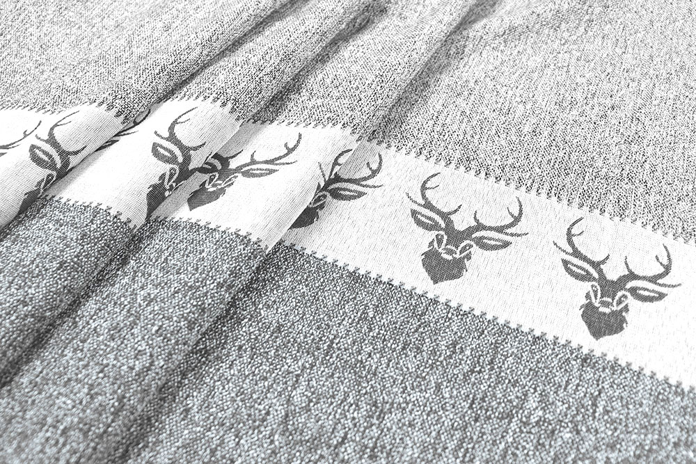 Wende-Jacquard - Hirsch-Streifen