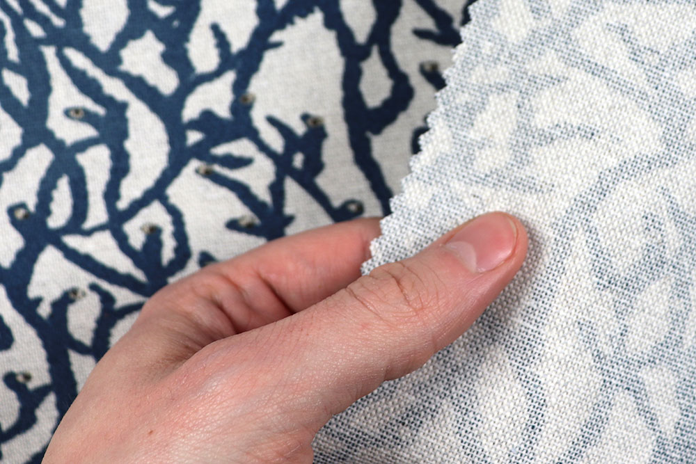 Dekostoff Premium - Korallenriff - Nachtblau