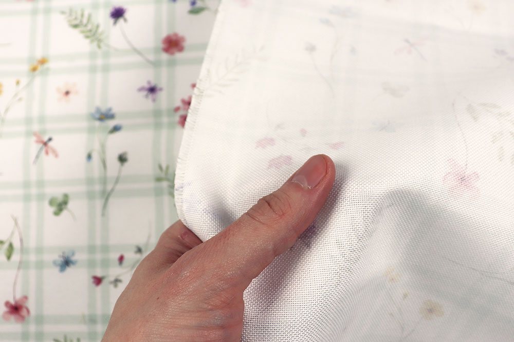 Dekostoff wasserabweisend - Frühlings-Karo