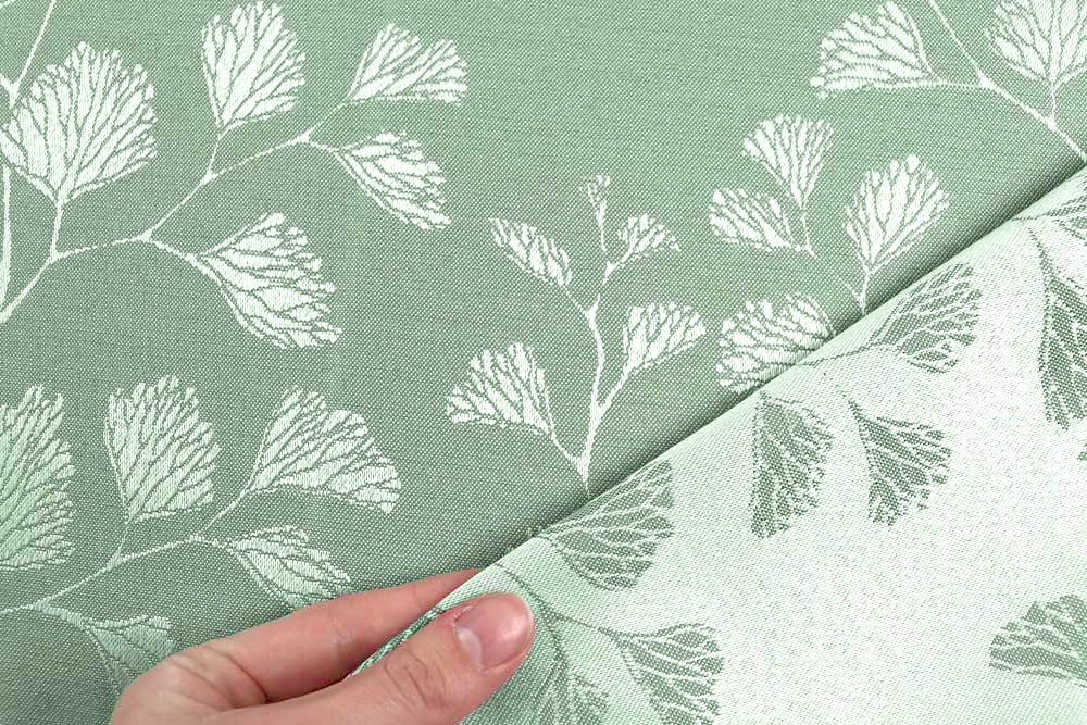 Dekostoff Jacquard beidseitig - Galicia - Grün