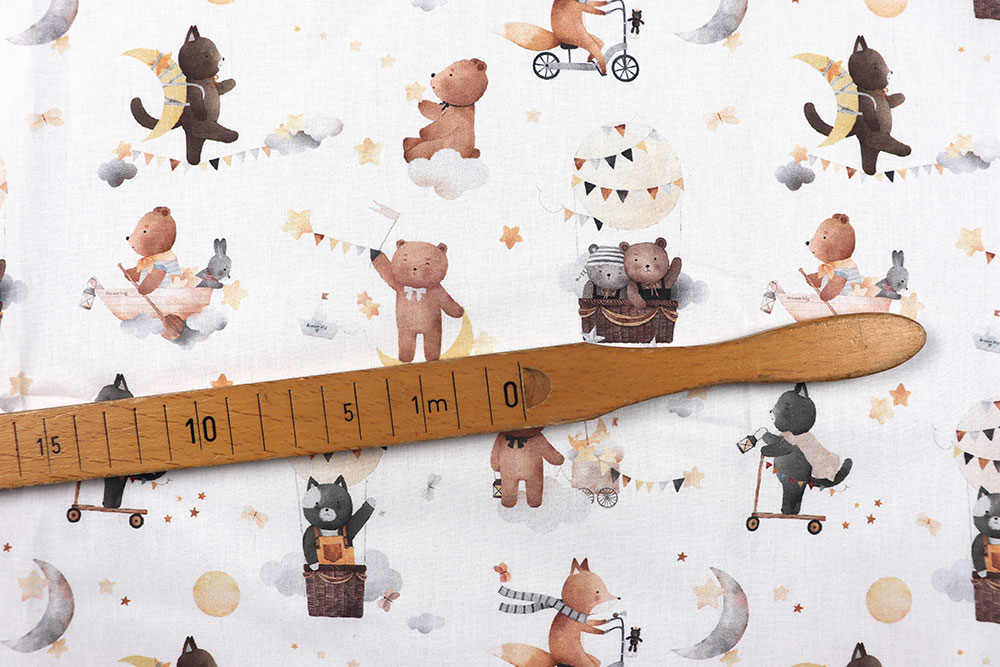 Baumwollstoff - Luna Bär