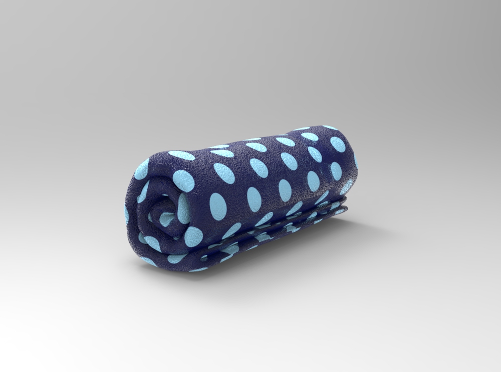 Fleece-Stoff - Große Tupfen