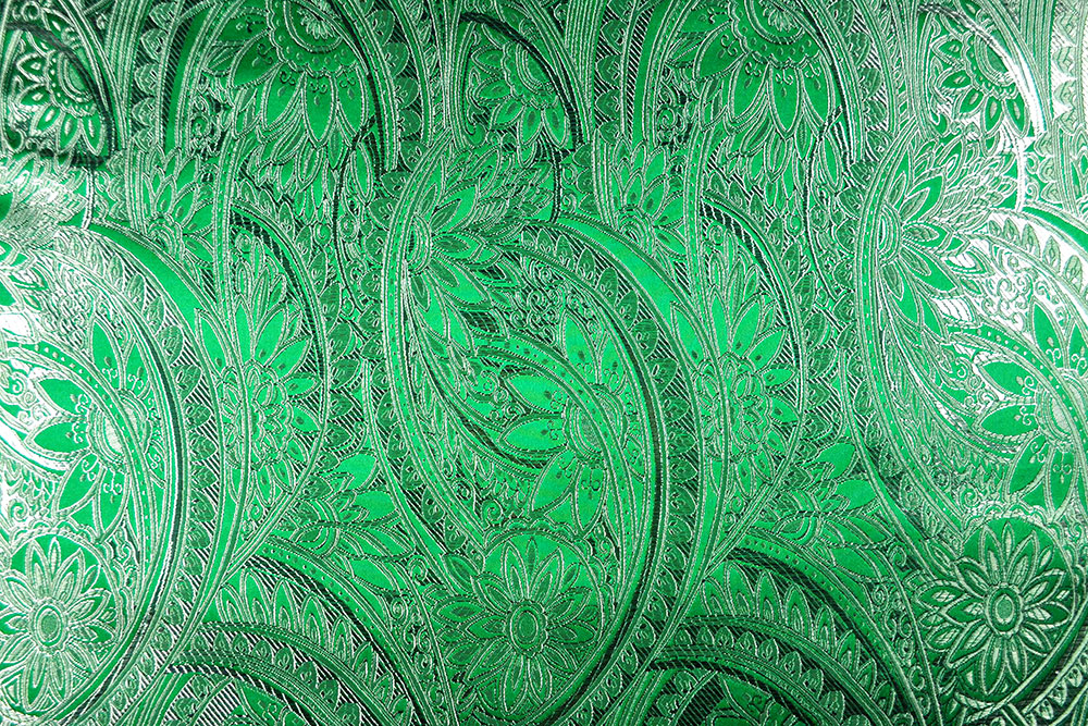 Brokat Maharani - Grün/Silber