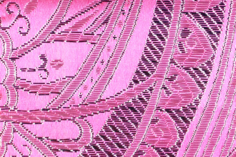 Brokat Maharani - Rosa/Silber