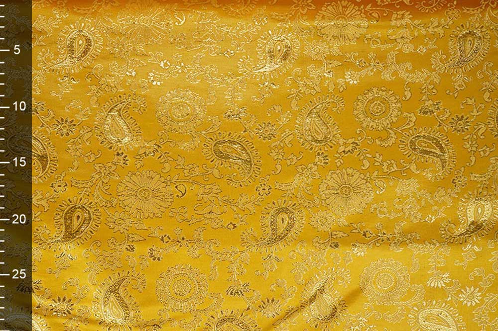 Brokat - Paisley Flower - Gold