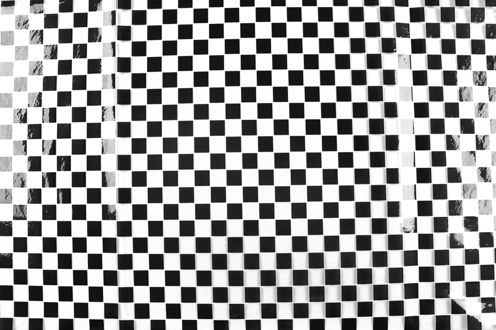 Transparenter Folienstoff - Karo