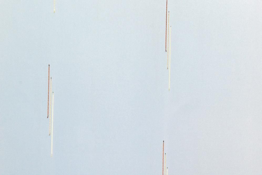 Voile Nordkap - Weiß transparent - 300 cm hoch - Bleiband