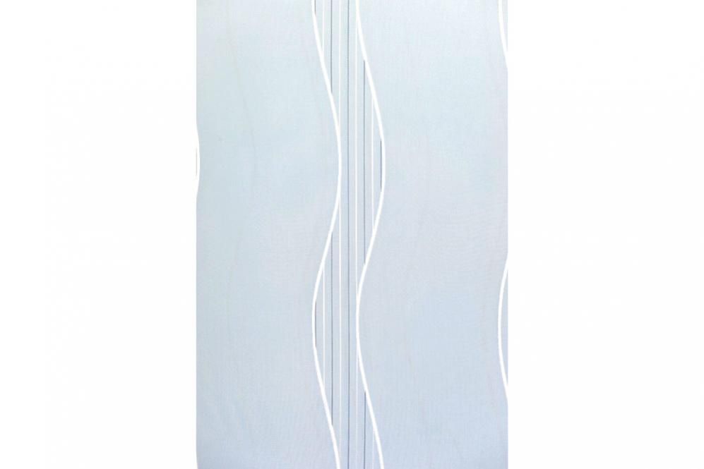 Gardine Manchester - Weiß transparent - 300 cm hoch - Bleiband