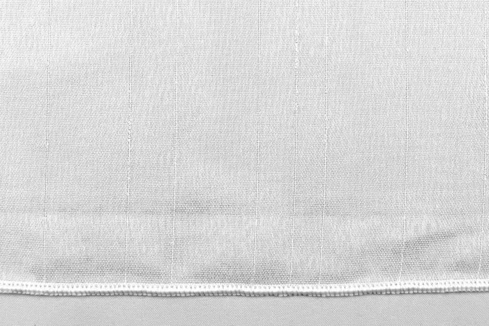 Gardinenstoff Saturn - Weiß transparent - 260 cm hoch- Bleiband