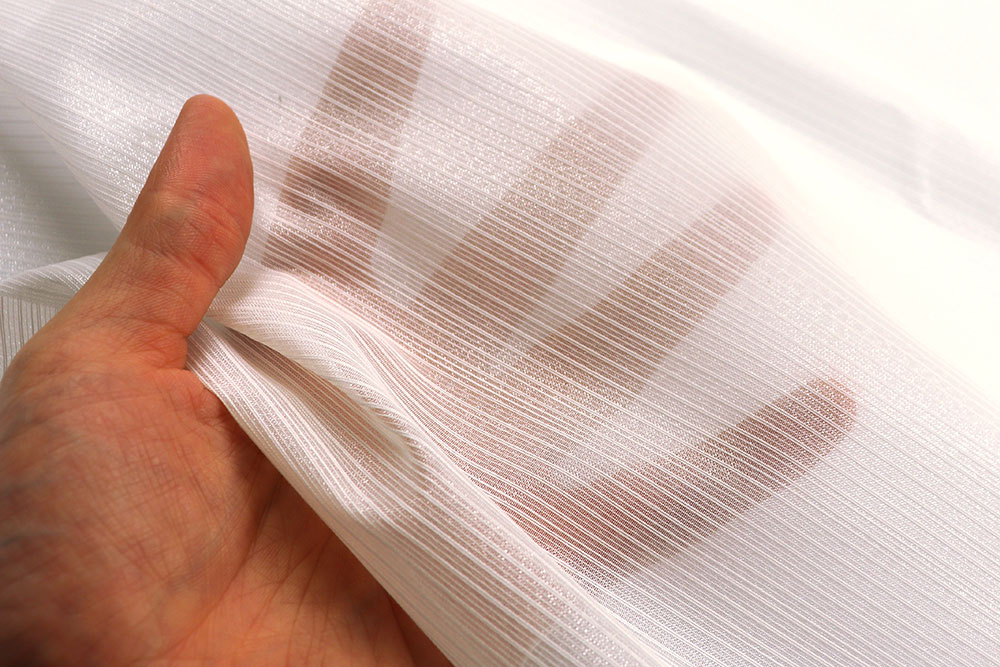 Akustik Gardinenstoff - feine Streifen - Trevira CS - 300 cm