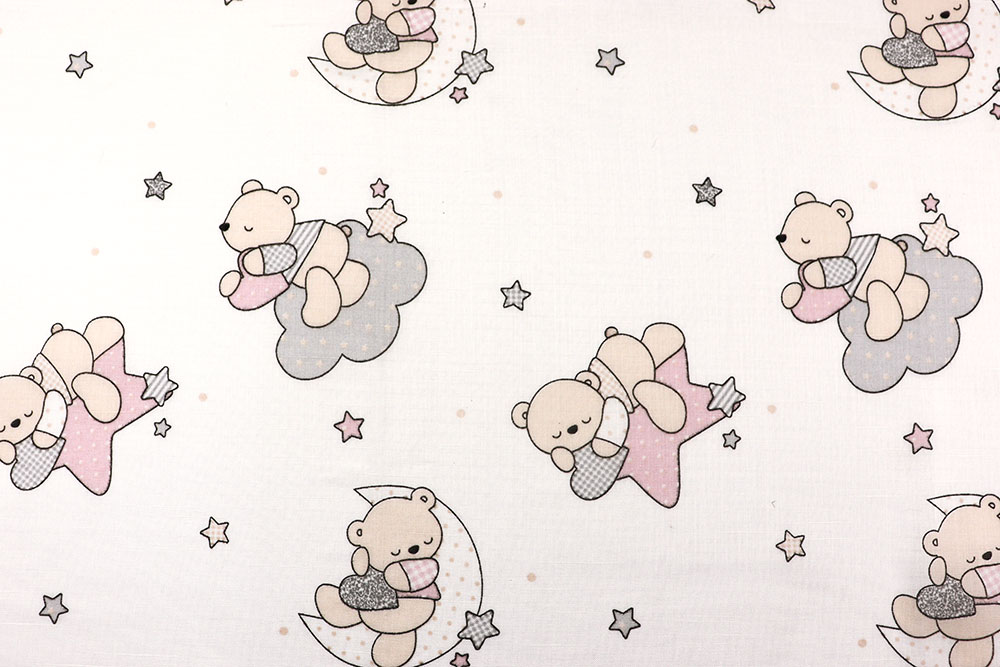 Gardinenstoff Bleiband - Bärchen - 280 cm