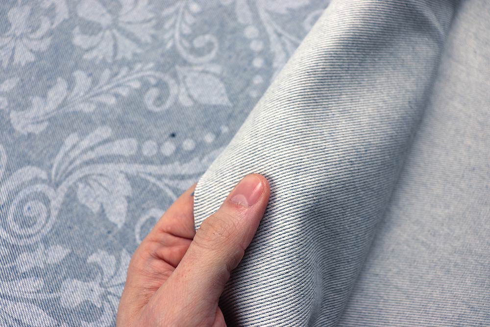 Dekostoff aus Jeansresten - Barock - 280 cm