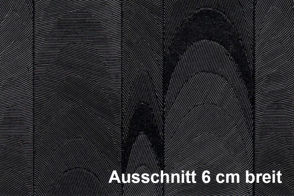 Kunstleder - Techno-Look - Moiré-Wellen - Schwarz