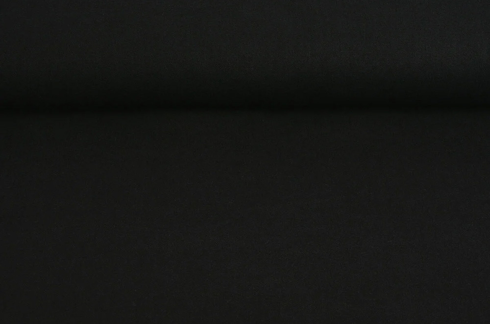 Baumwoll-Leinen Premium - extra schwer - Schwarz