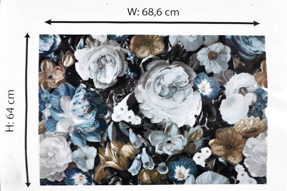 Möbelsamt wasserabweisend - Fleurs de Jade