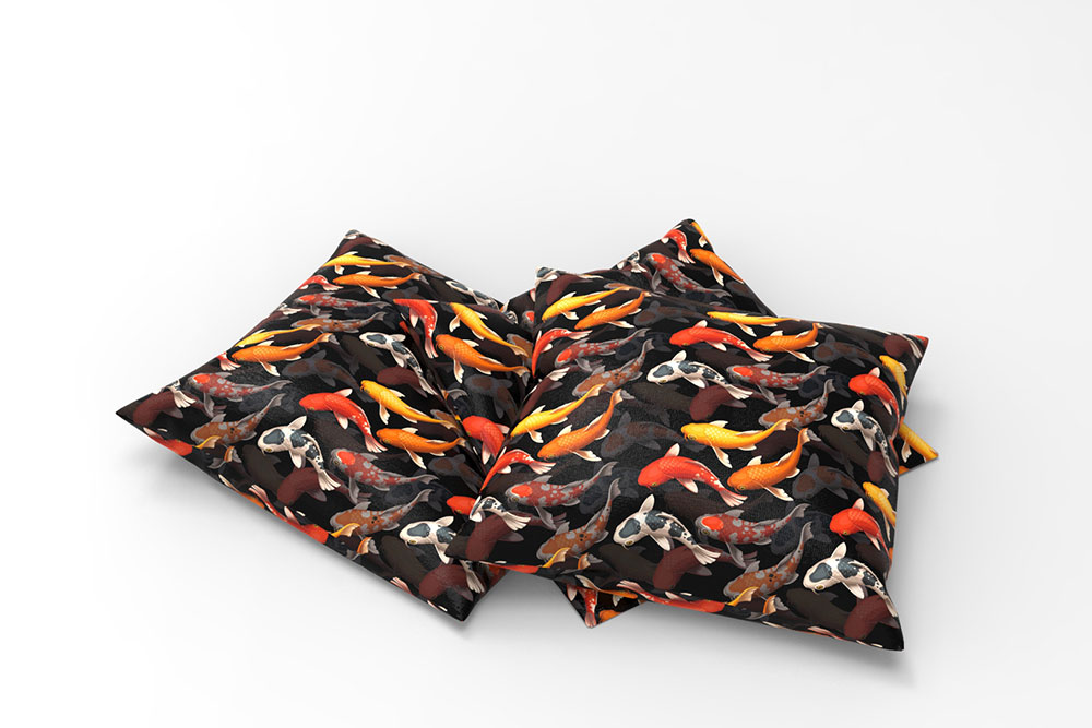 Satin - Koi Fischschwarm