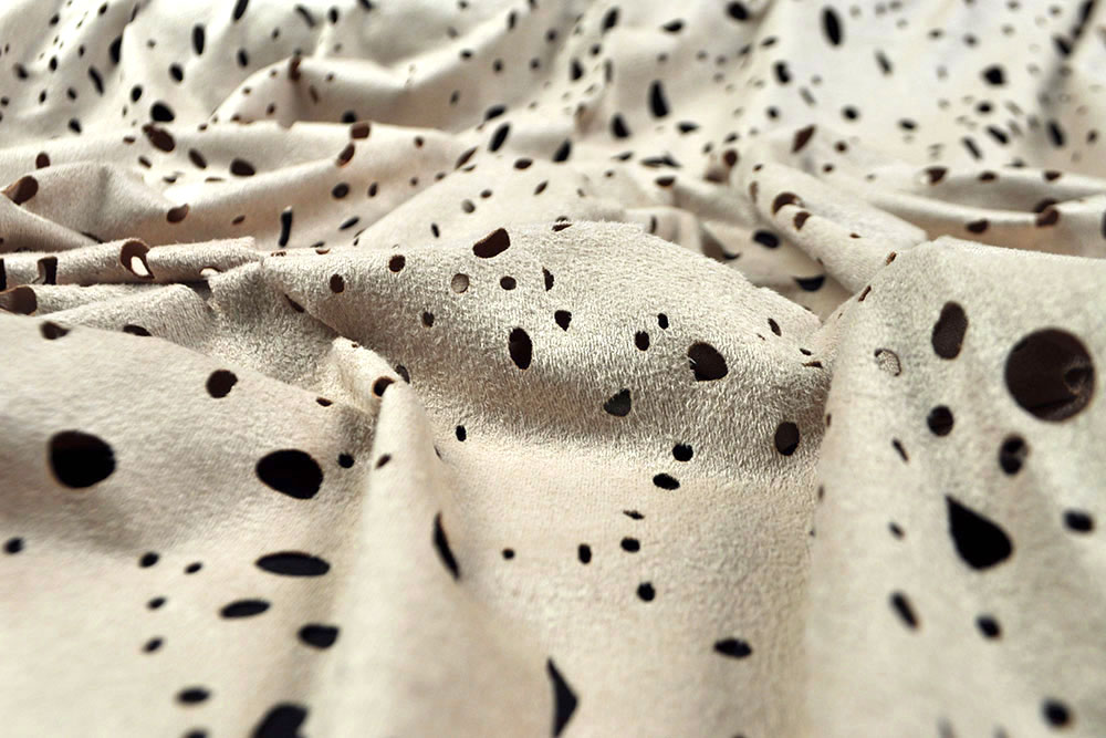 Wildleder gelocht - Sand