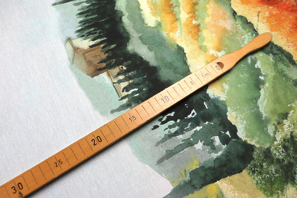 Baumwoll-Dekostoff Digital - Toskana