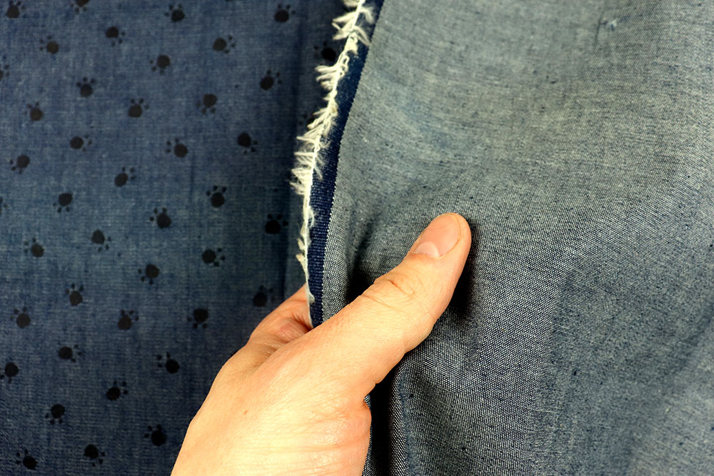 Jeanshemden-Stoff - Tatzen