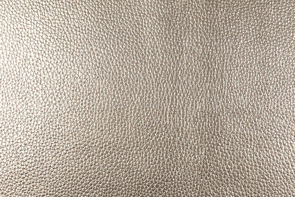 Kunstleder Metallic - Platin