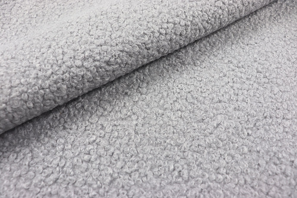 Wirbelfleece - Hellgrau