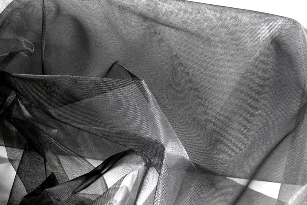 Moskitonetz-Meterware feinmaschig - 165 cm - Schwarz