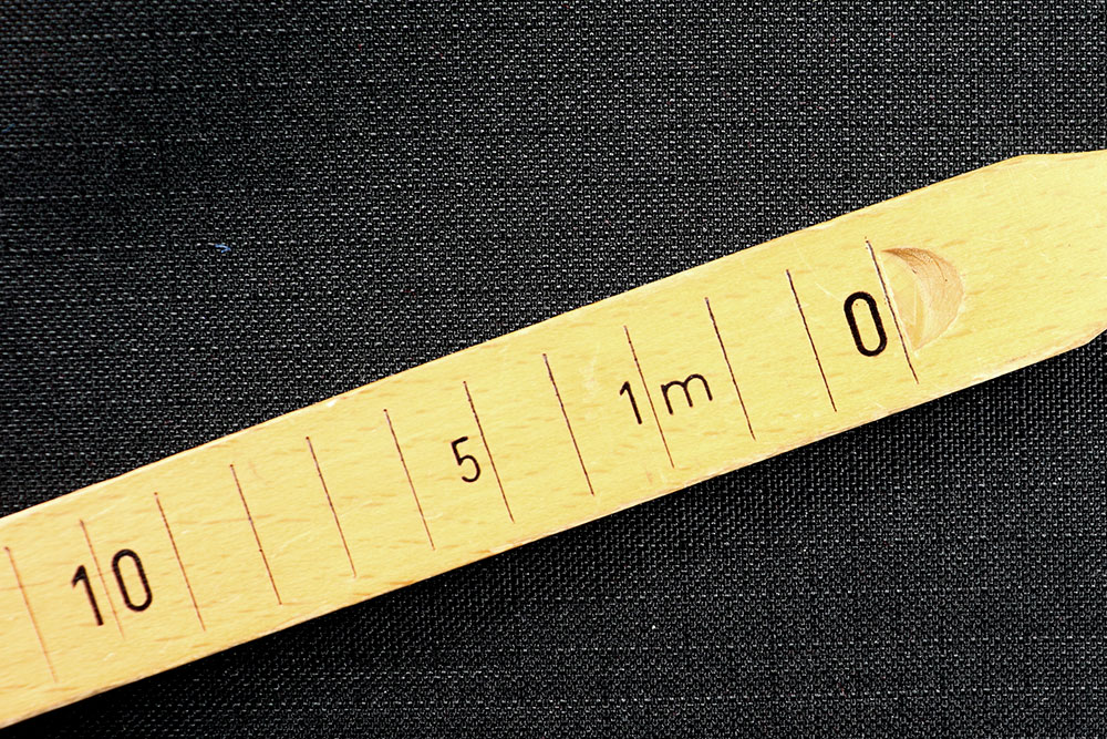 Ripstop - reißfest und wasserabweisend - Schwarz