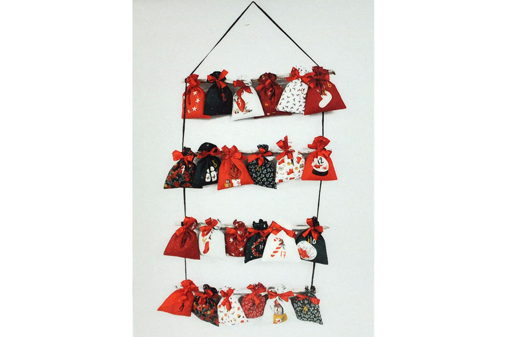 Baumwoll-Popeline - Adventskalender