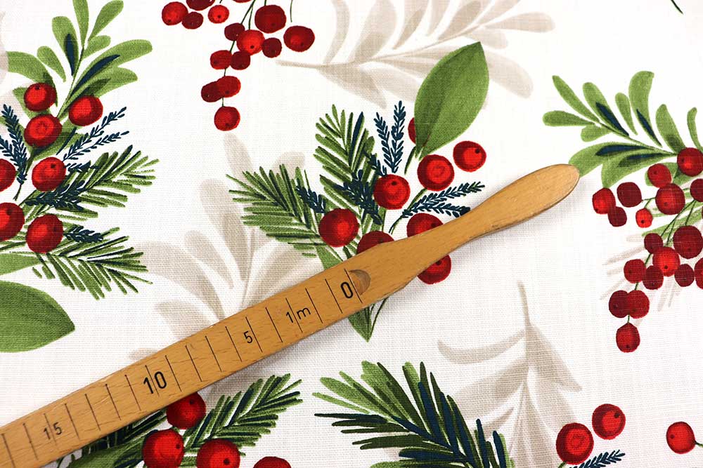 Baumwoll-Dekostoff - Mistelzweig