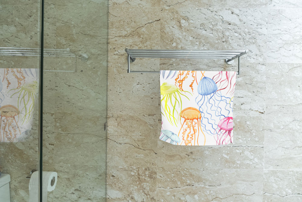 Frottee-Fleece - Quallen