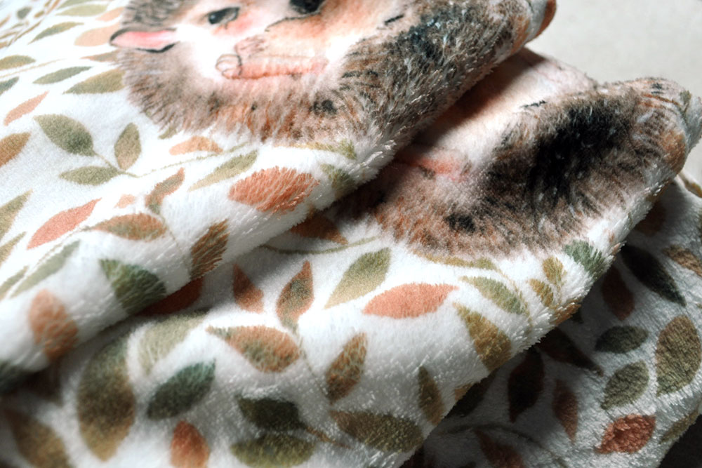 Wellness-Fleece - Igel im Herbst