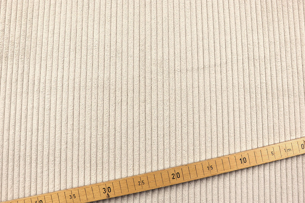 Cordstoff - Fellabseite - Creme