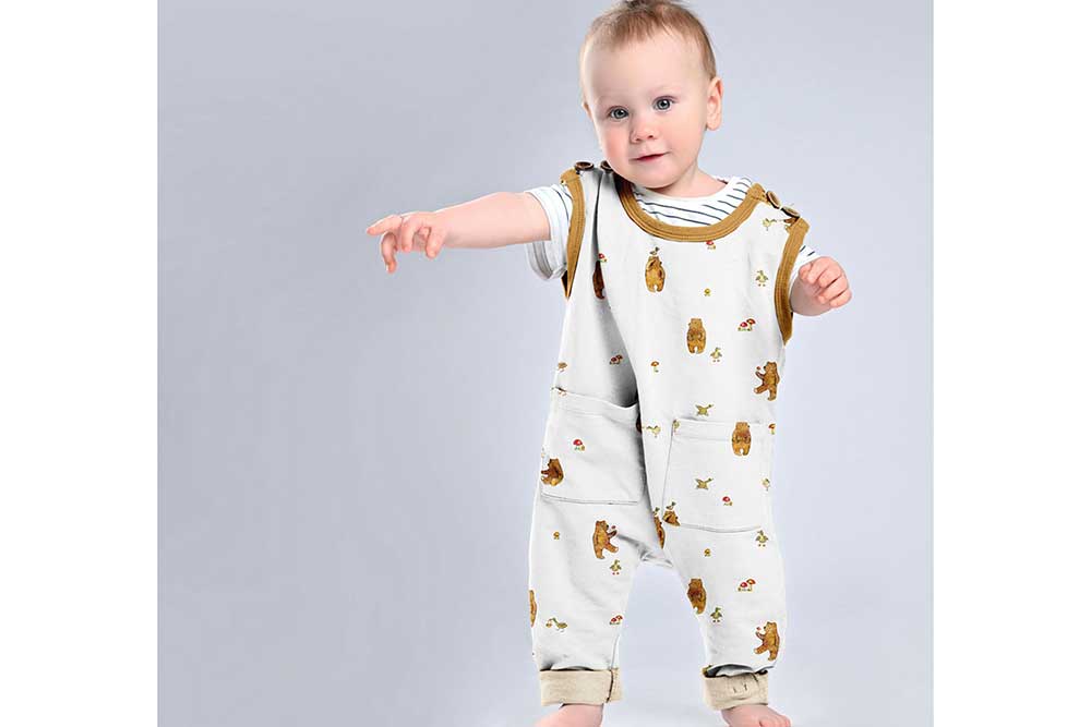 Baumwolljersey Digital - Bär und Ente