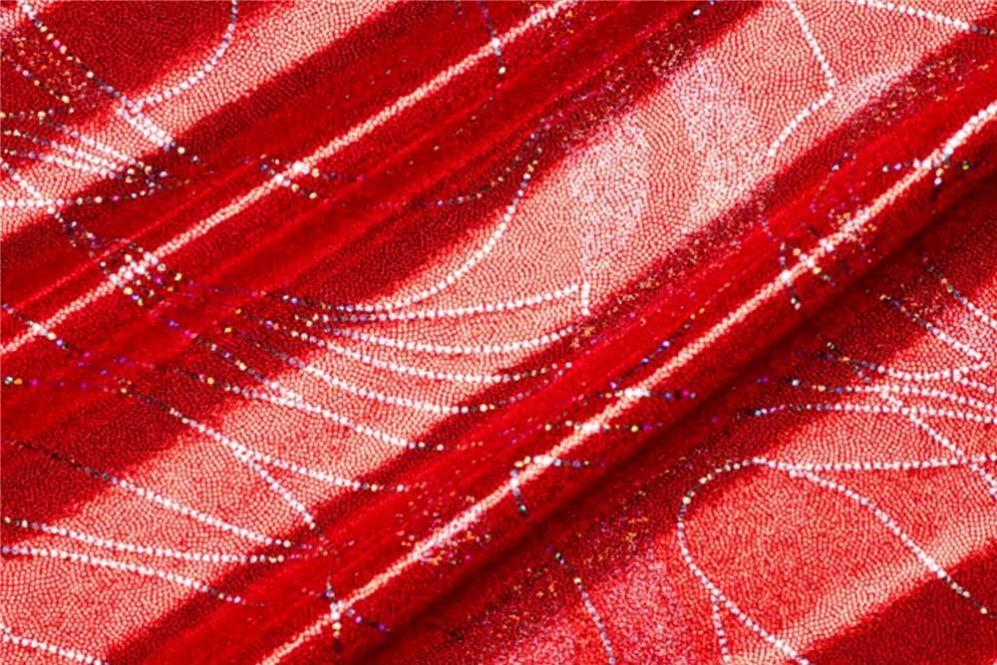 Lycra Tanzkleiderstoff - Nebula - Rot
