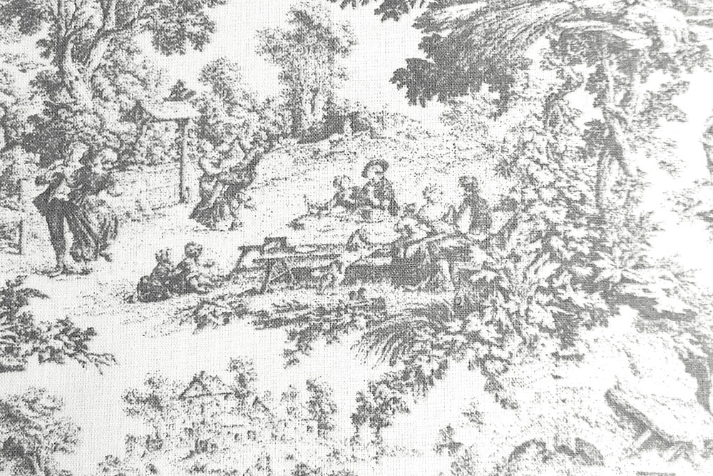 Bettwäsche-Stoff - Toile de Jouy - 295 cm