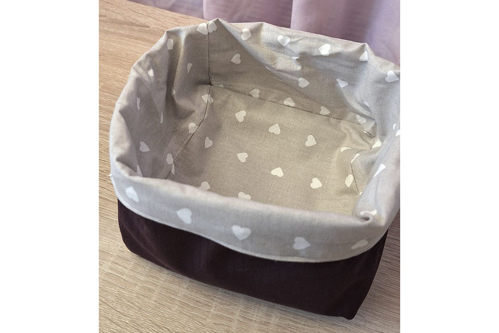 Baumwollstoff - Herzen - 295 cm - Hellgrau